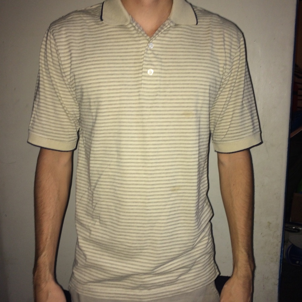 Puritan Men’s S (34/36) brownish Beige striped